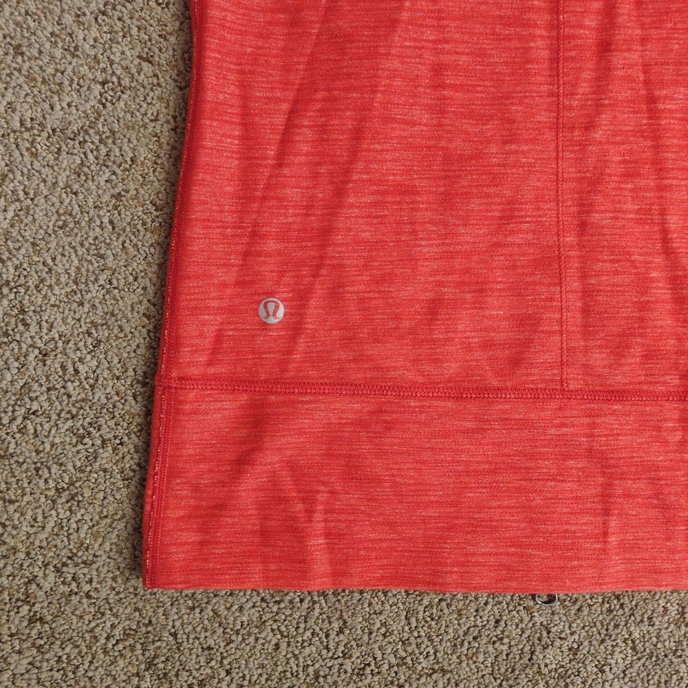 Lululemon Define Full Zip Jacket Heathered Red Orange Womens Size 4 Activewear - Picture 5 of 11